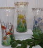 Hand Painted Glass Vase - Choice of 3 Designs - Image 1