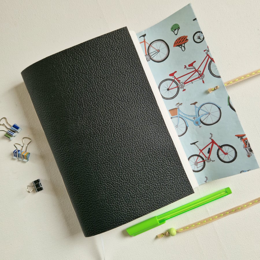 Bicycle Journal, great gift for Cyclists, maybe to record their bike rides, A5