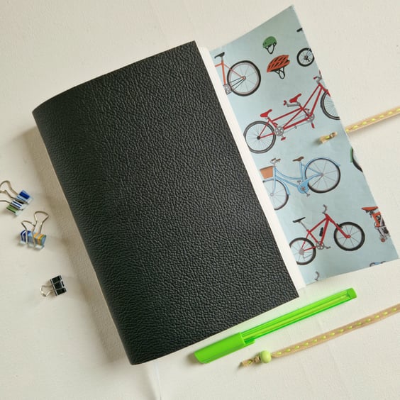 Bicycle Journal, great gift for Cyclists, maybe to record their bike rides, A5