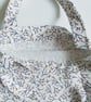 White Christmas gift bag, Xmas cotton gift bag, reusable gift bag eco wrap - Image 3