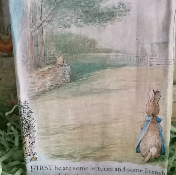 Handcrafted Paper Mache Peter Rabbit Beatrix Po... Folksy