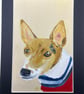 Original painting 5x7" in acrylics of a Jack Russell pet portrait  - Image 4