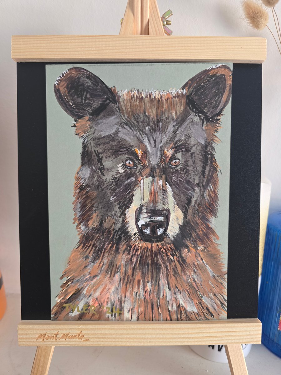 Old forest friend on A5 paper 