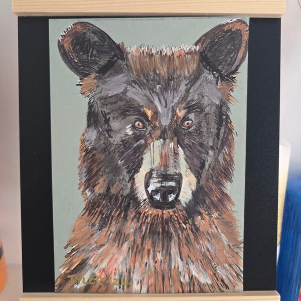 Old forest friend on A5 paper 