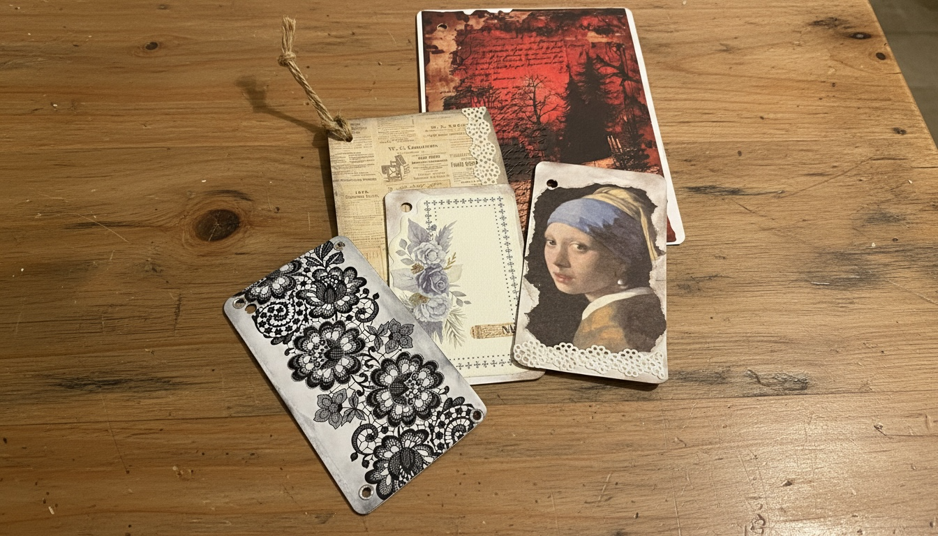 Junk journal:scrapbooking card inserts 