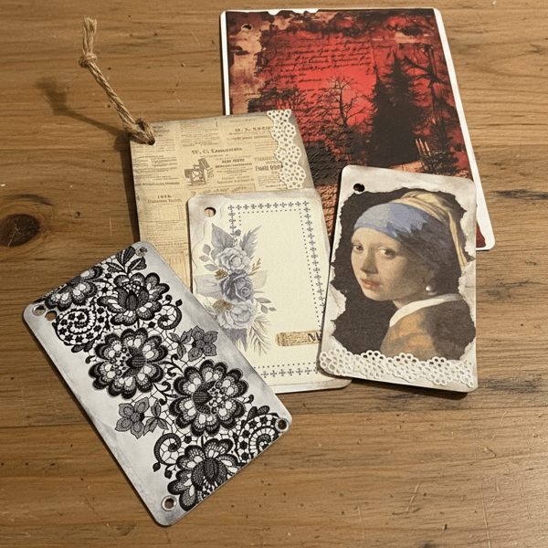 Junk journal:scrapbooking card inserts 