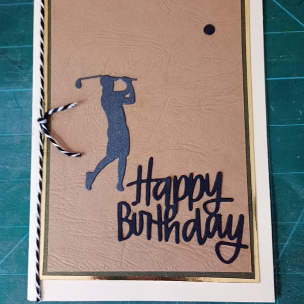 Golfer birthday card 