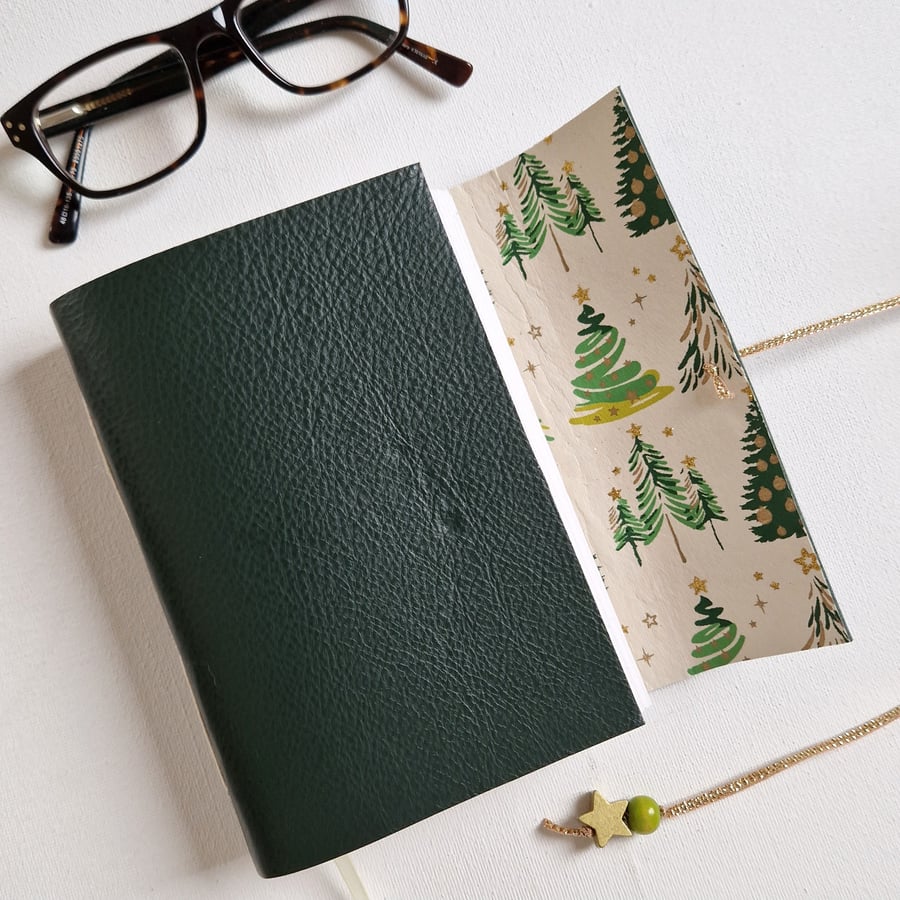 Christmas Tree Journal, for writing, Memories or Lists, A6