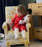 Kids Fryetts Woodland Animals Fabric Chair Armchair Orange Deer Fox Girl Boy - Image 6