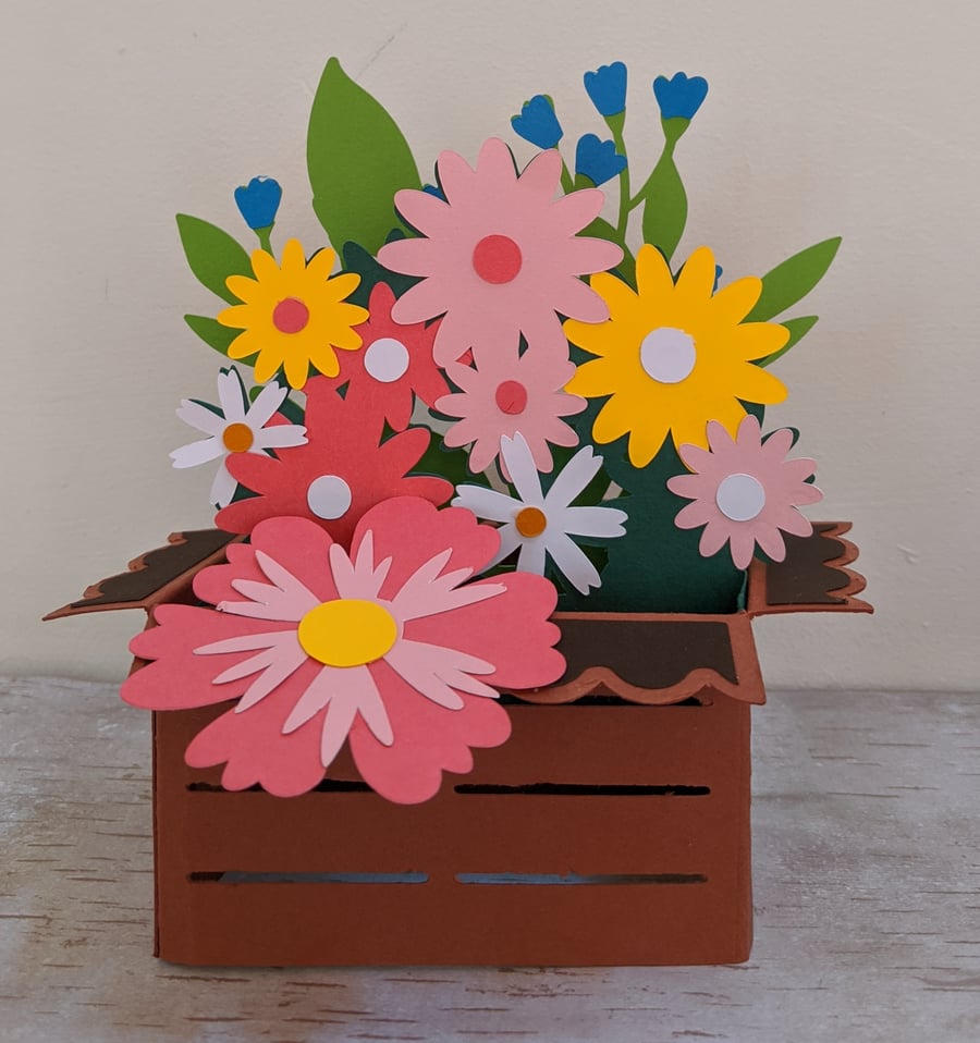Pop Up Card - Summer Flowers