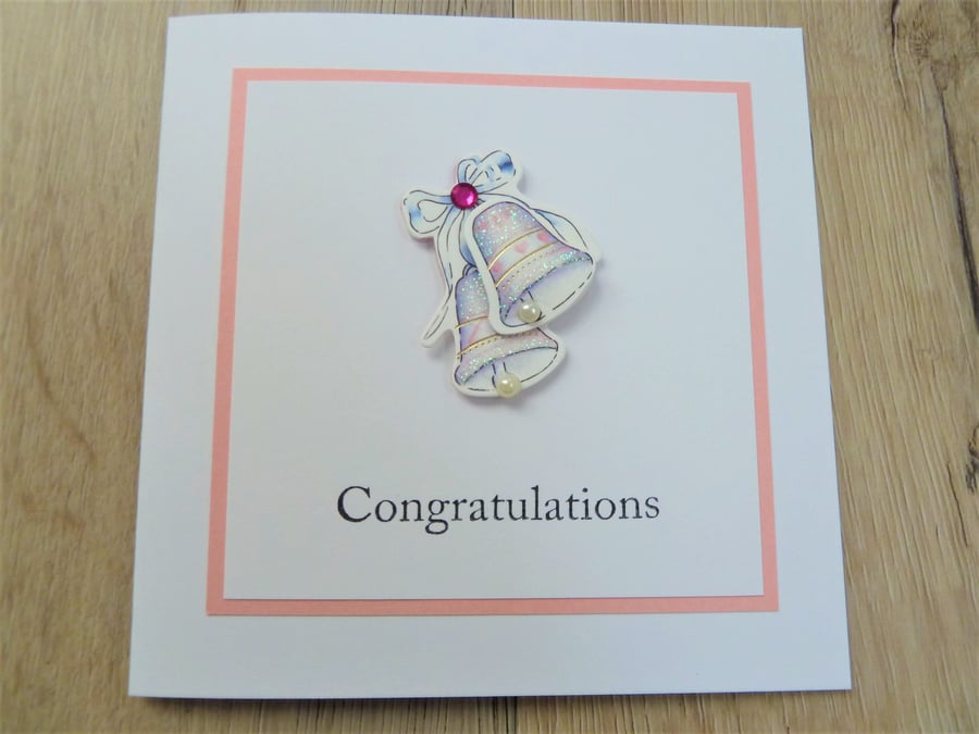 congratulations wedding bells card