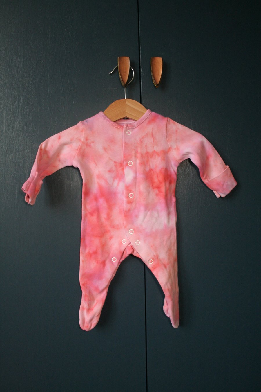 Newborn Baby Grow in Beautiful Vibrant Pinks