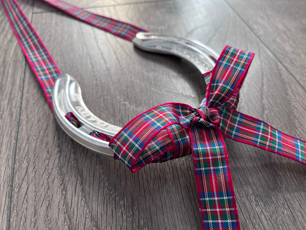 Scottish Tartan Lucky Wedding Horseshoe – Traditional Good Luck Gift