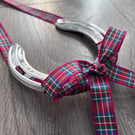 Scottish Tartan Lucky Wedding Horseshoe – Traditional Good Luck Gift