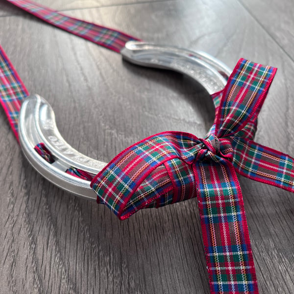 Scottish Tartan Lucky Wedding Horseshoe – Traditional Good Luck Gift