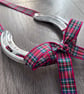 Scottish Tartan Lucky Wedding Horseshoe – Traditional Good Luck Gift