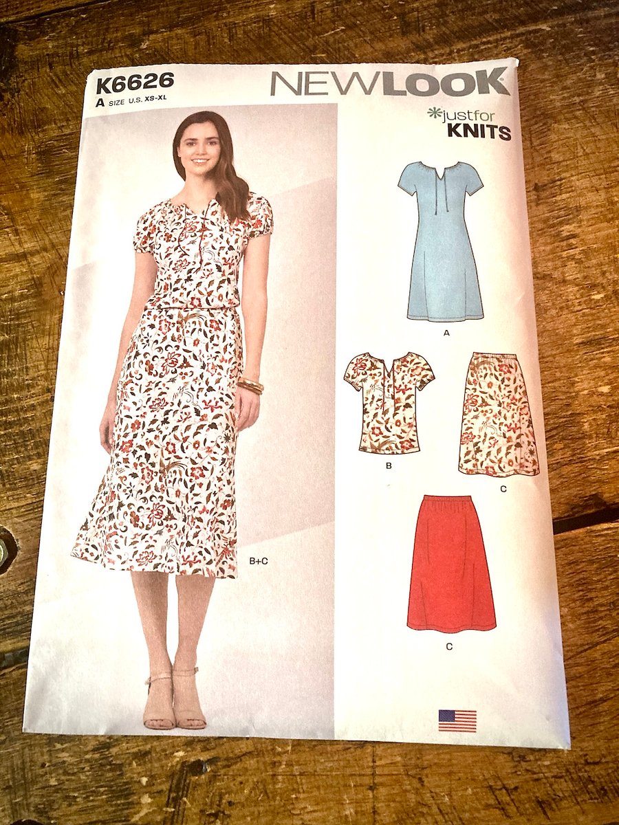 New Look Pattern K6626 Dress, Top and Skirt XS - XL Brand New