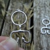 Eco Silver Viking key pendant