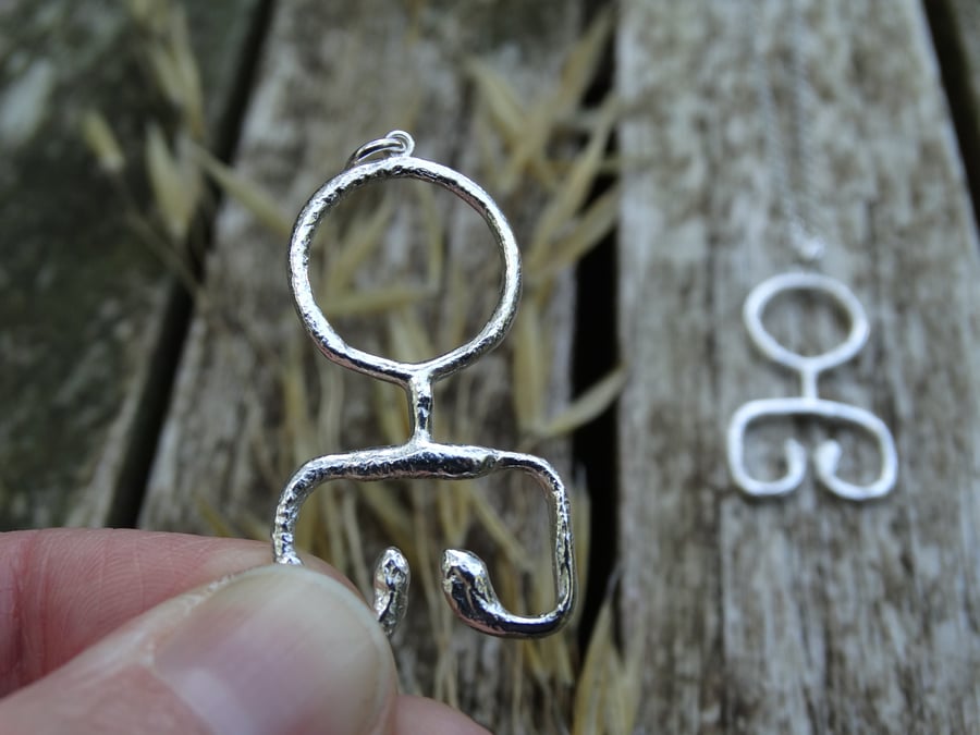 Eco Silver Viking key pendant