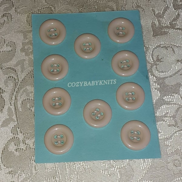 Round beige buttons