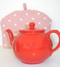 Tea Cosy Pink Polka Dot - Image 2