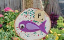 Alphabet fun mini wooden slices