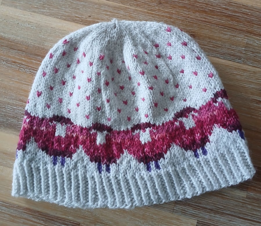 Hand knitted sheep hat pattern 