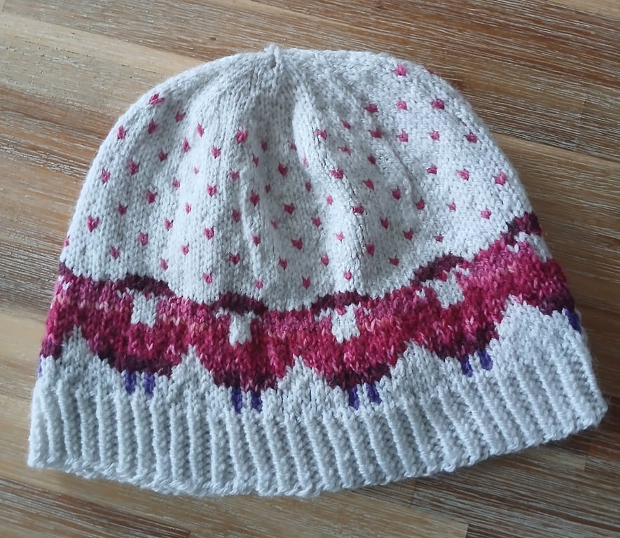 Hand knitted sheep hat pattern 