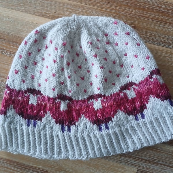 Hand knitted sheep hat pattern 
