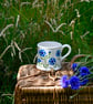 Cornflower Country Mug - Hand Painted - Image 1