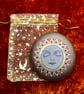 SALE! Painted pebble, serene meditation face - Image 1