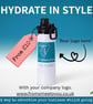 Personalised Aluminium Water Bottle -850ml Custom Name,Logo, Any Colour