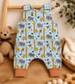 Handmade Baby Romper -Safari Animals - Image 2