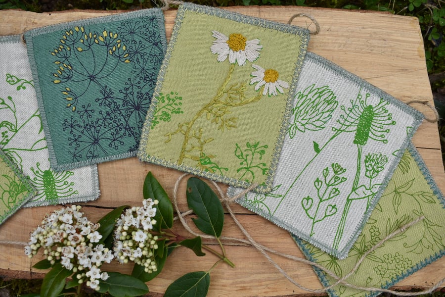 Wild flowers  - 98cm - Bunting Wall hanging