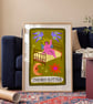Bed Rotter Tarot Card Print, Funny Bedroom Wall Decor - Image 1