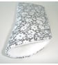 Glasses Case Floral Grey and White