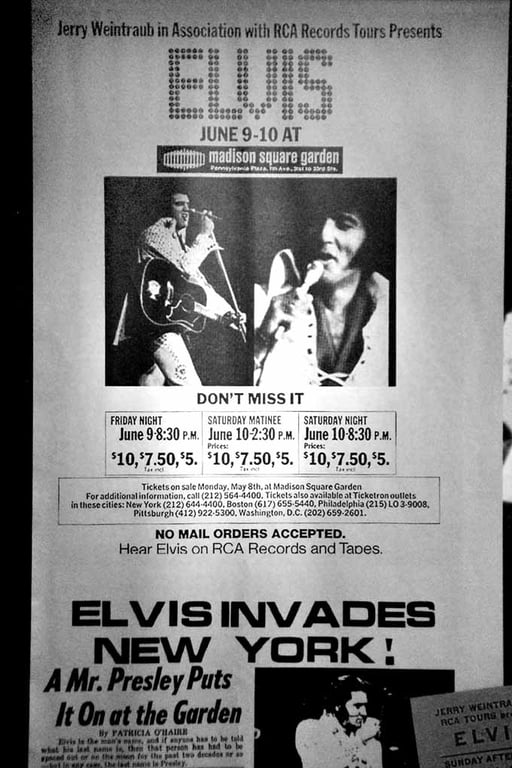 Elvis Presley On Tour The Exhibition London Photograph Print