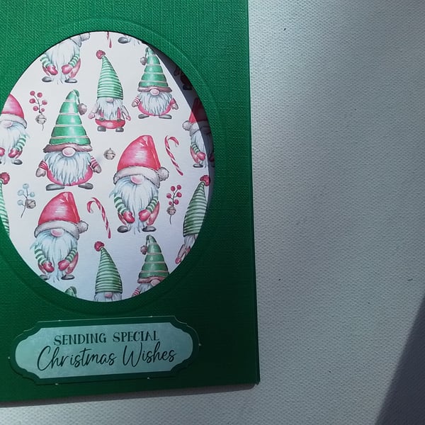 Christmas card. Gnomes. Gonks. Ref 283