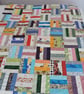 Patchwork Fabric Throw, Quilt - Rainbow - Image 4