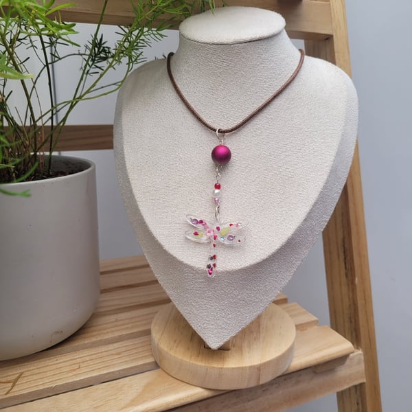 Resin Dragonfly Necklace 