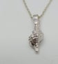Solid silver welk shell necklace recycled sterling silver hallmarked gift wrappe - Image 4
