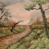 original art watercolour landscape painting ( ref F 523)