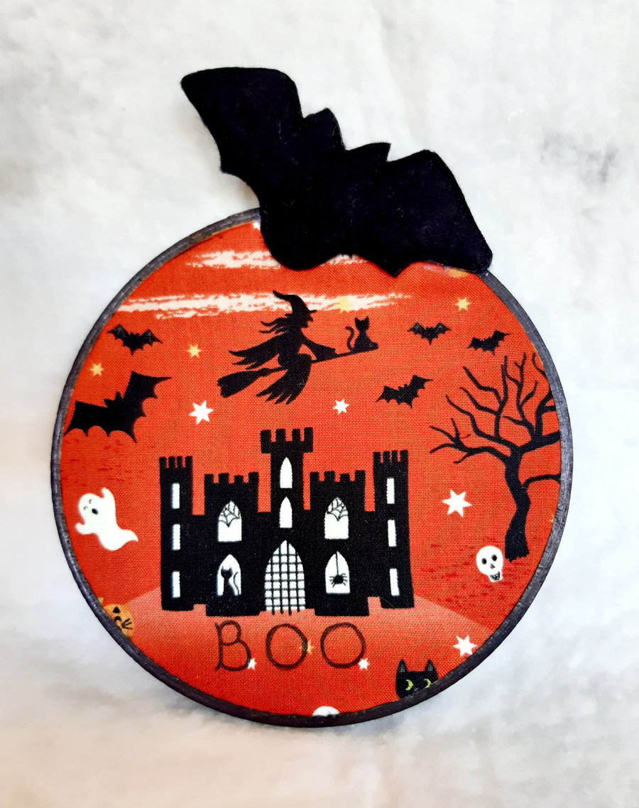 Halloween Glow In The Dark Embroidery Hoop
