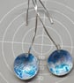 Fine silver and enamel earrings  - Image 5