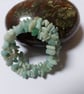 Memory Wire Bracelet with Amazonite, Gemstone Cuff wrap - Image 5