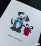 Dalmatian dog Birthday Card by Lily Lily Handmade  - Image 2