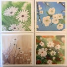 Greeting cards pack of 4 - The White Collection