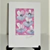 hand painted acrcylic art greetings card (ref F 569)