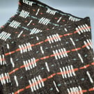Lush lambswool scarf - double-sided dots and dashes