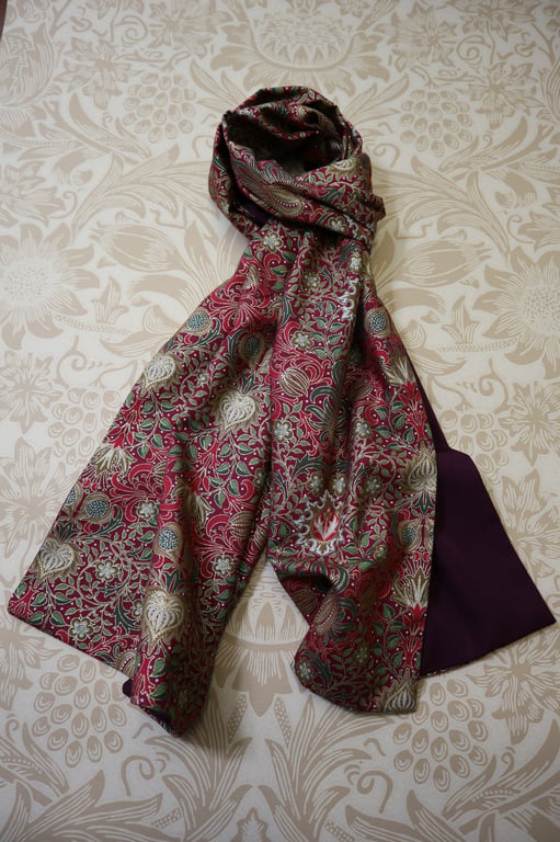 William Morris Scarf Persian China Red